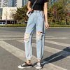 GOLWIS サーカス デニム ロールアップ ダメージ加工 9分丈 ストレッチあり ゆったり ボトムス パンツ ジーンズ
 
 ヴィンテージ風 春 夏 レディース bottoms0008